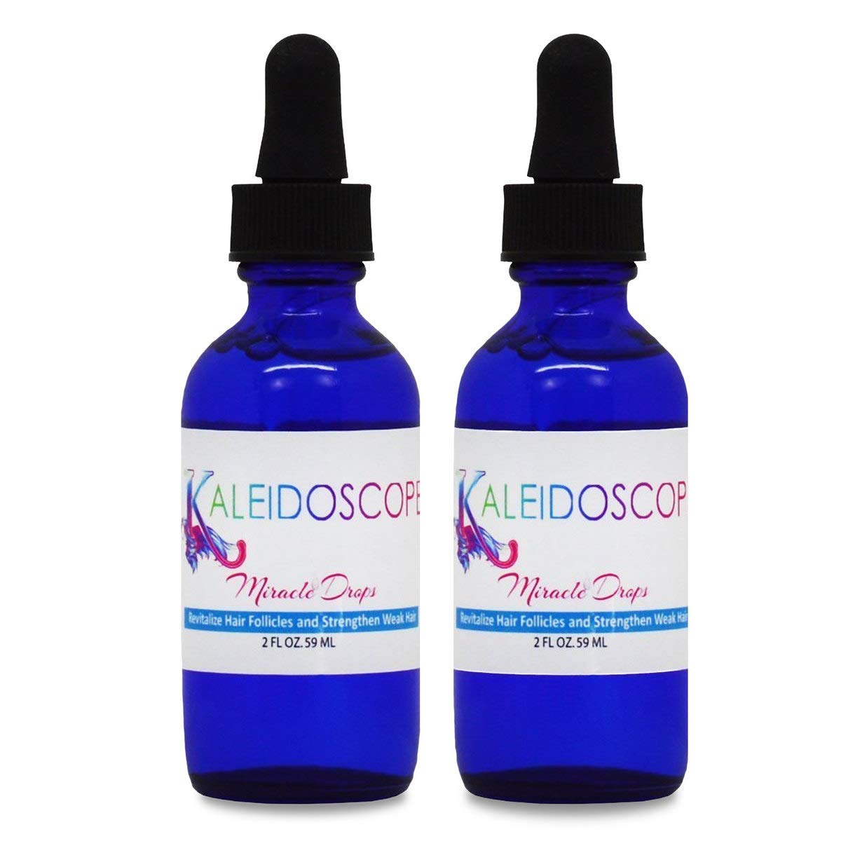 Kaleidoscope Miracle Drops Hair Oil for Strengthen Weak Hair 2oz Pack of 2